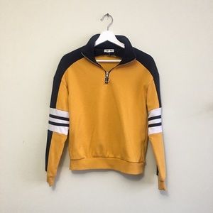 Half zip up sweatshirt